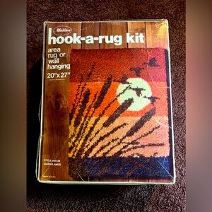 Vintage hook a rug kit. Latch hook fun!
